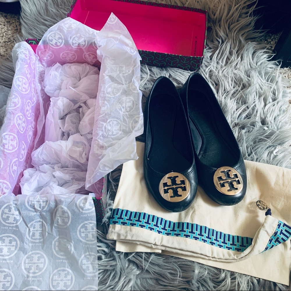 Tory Bruch Ballet Flat Leather